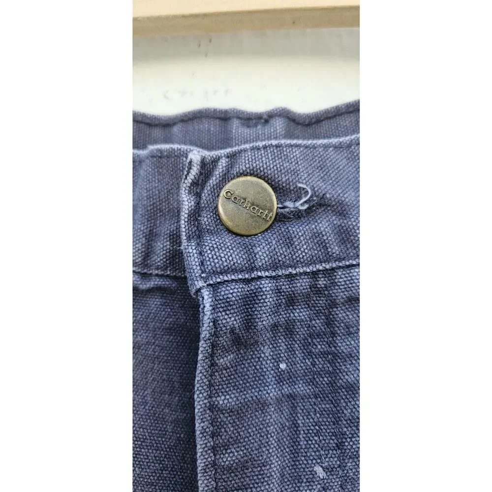 Carhartt Carpenter Jeans 42 X 30‎ Gray Dungaree Fit Denim Straight Leg Cotton